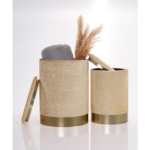 Comfort - Beige Beige Pouffe Set (2 Pieces) slika 2