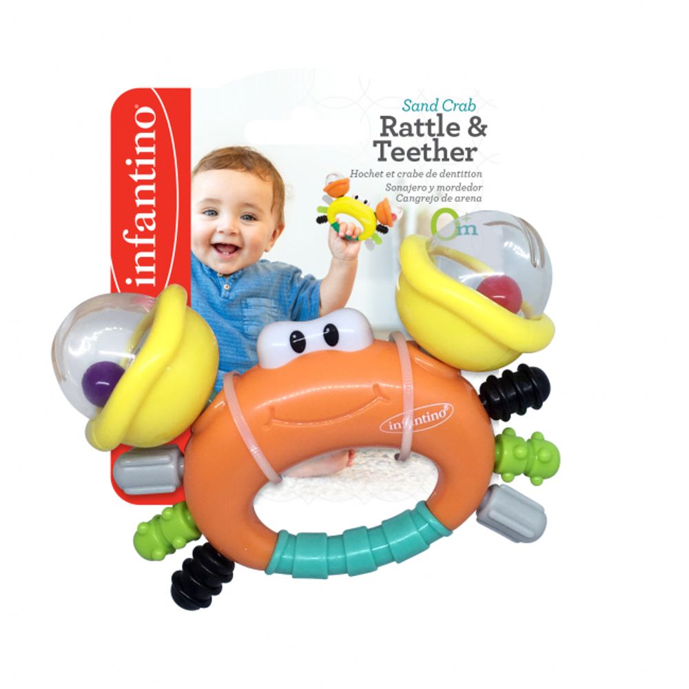 Infantino 304889 Zvečka sa glodalicom Kraba slika 2