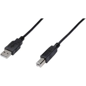 Digitus USB kabel USB 2.0 USB-A utikač, USB-B utikač 5.00 m crna  AK-300105-050-S