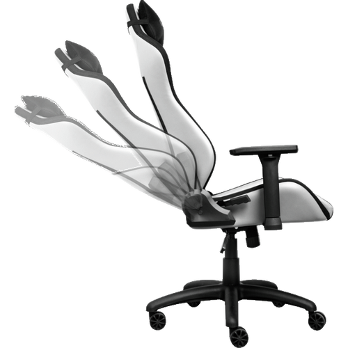 Trust GXT 714W gaming stolica RUYA, bijela, udobna, podesiv ergonomska, eko materijal slika 2