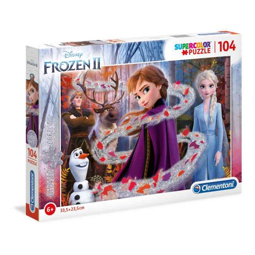 Clementoni Puzzle 104 Glitter 1 Frozen 2 slika 1