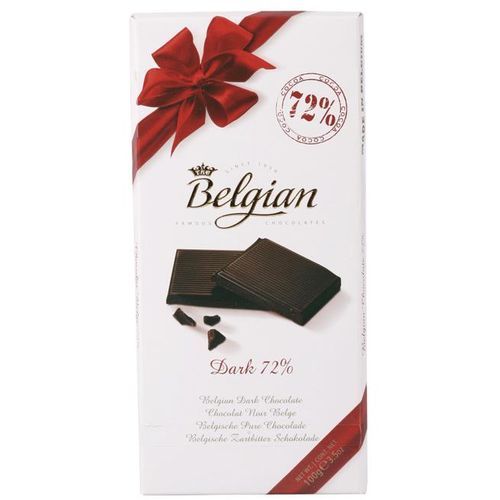 Belgian Čokolada Tamna 72% 100g slika 1
