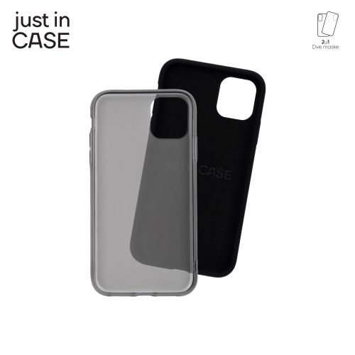 2u1 Extra case MIX paket CRNI za iPhone 11 slika 1