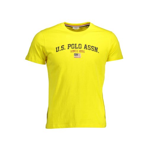 US POLO SHORT SLEEVE T-SHIRT YELLOW MAN slika 1