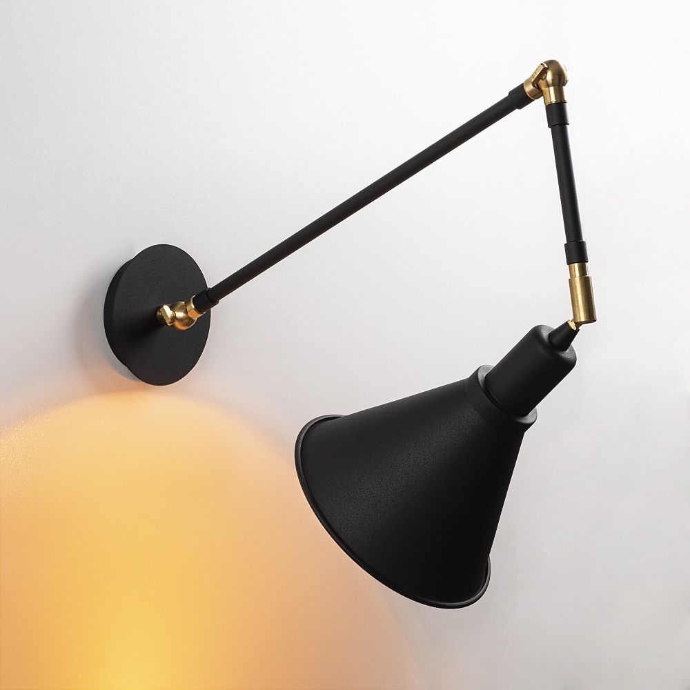 Berceste - N-682 Crna Zidna Lampa slika 4