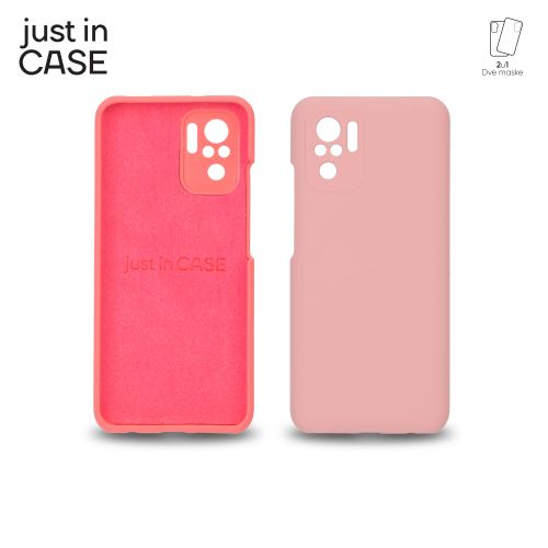 2u1 Extra case MIX PLUS paket PINK za Redmi Note 10s slika 2