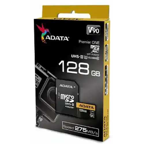 Micro SD Card 128GB AData + SD adapter AUSDX128GUII3CL10-CA1/ class 10/8K/4K slika 2