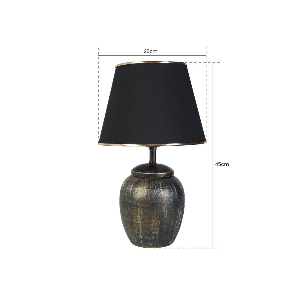 YL255 Crna i Zlatna Stolna Lampa slika 3
