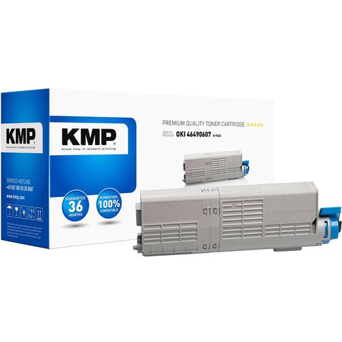 KMP toner zamijenjen OKI 46490607 kompatibilan cijan 6000 Stranica O-T54X slika 1