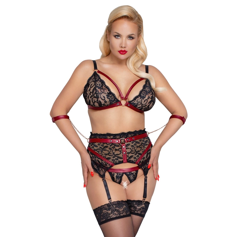 Cottelli BONDAGE Komplet grudnjaka Bondage 3XL slika 2
