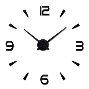 Veliki zidni sat minimalistički 80 - 120cm crni