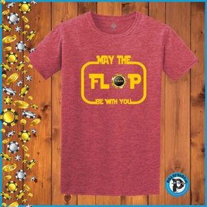 Poker majica "May The Flop Be With You", crvena