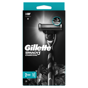 Gillette brijač Mach3 Charcoal + 2 patrone