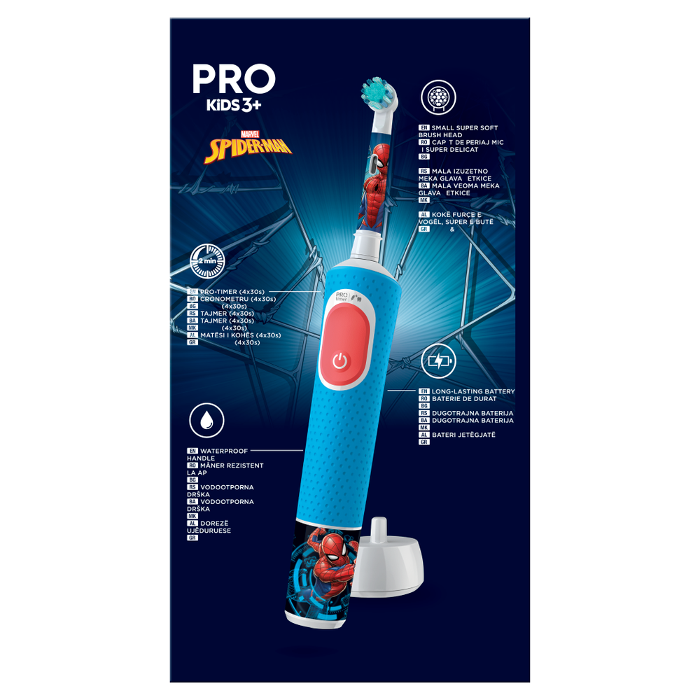 Oral B Električna Četkica Za Zube D103 Vital. Spiderman + Travel Case slika 6