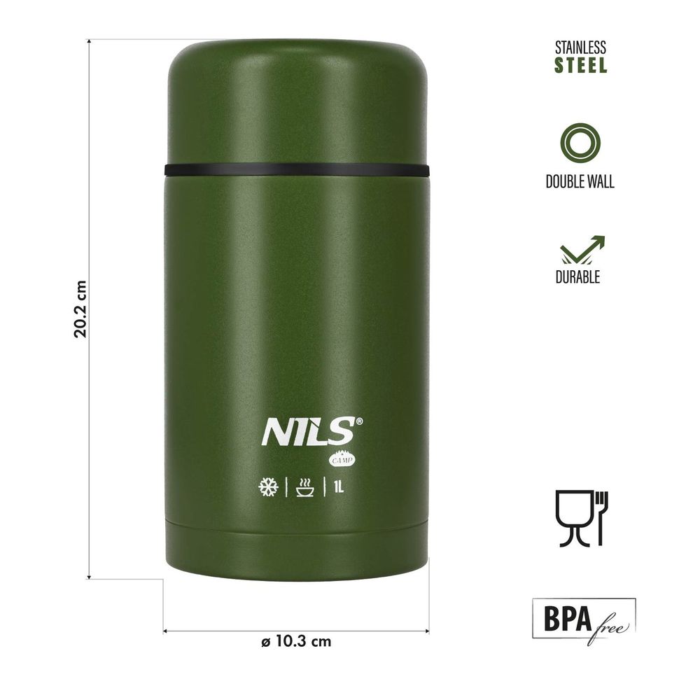 Nc3802 kutija za ručak 1000 ml zeleni nils kamp slika 2