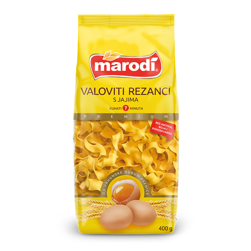 Marodi Valoviti rezanci s jajima 400g slika 1