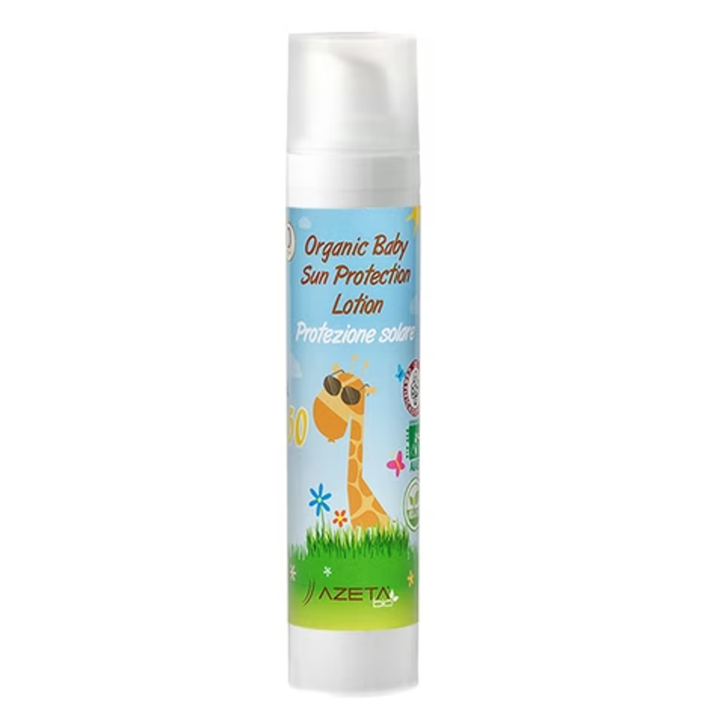 Azeta Bio Organski bebi i dječiji losion za zaštitu od sunca SPF50 (0m+) 100ml slika 1