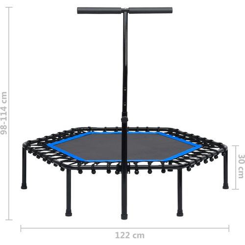 Trampolin za vježbanje s ručkom 122 cm slika 20