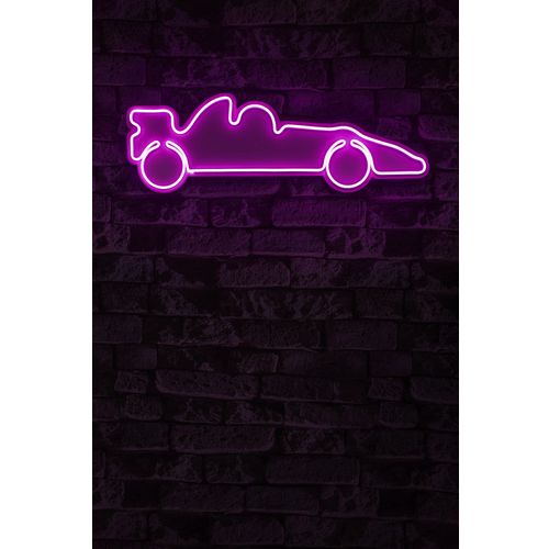 Wallity Ukrasna plastična LED rasvjeta, Formula 1 Race Car - Pink slika 2