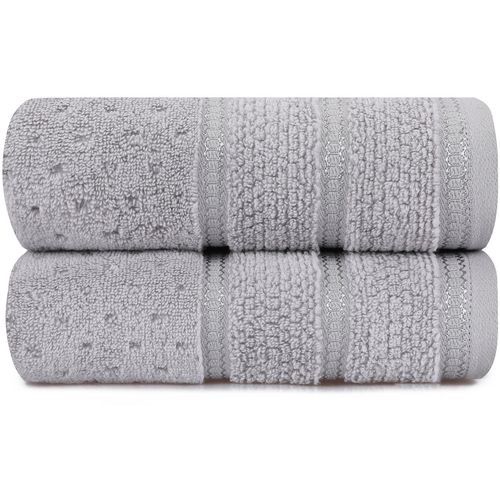 Arella - Grey Grey Hand Towel Set (2 Pieces) slika 2