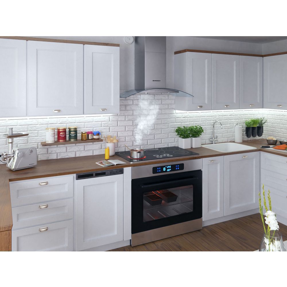 Berdsen BT-223 INOX kuhinjska napa s dimnjakom od 90 cm slika 3