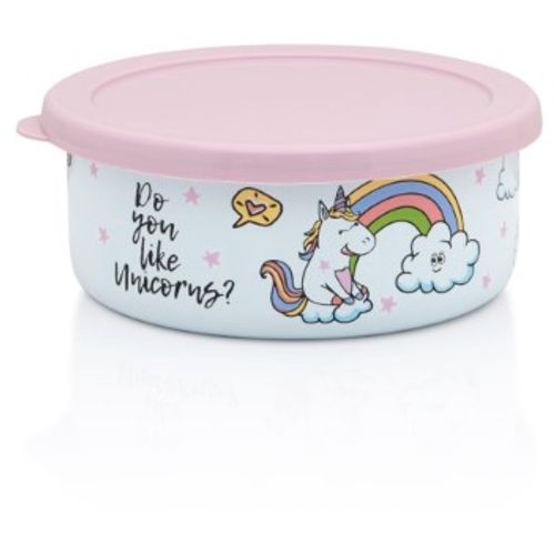 Metalac posuda za čuvanje hrane pink unicorn 14cm70,75 lit. slika 2