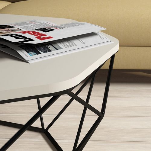 Diamond - Cream Cream Coffee Table slika 3