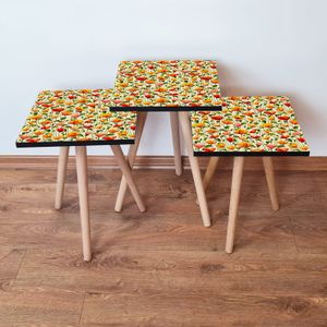 Nesting Table 3Shp248 - Višenamjenski Set Stolova (3 Komada)