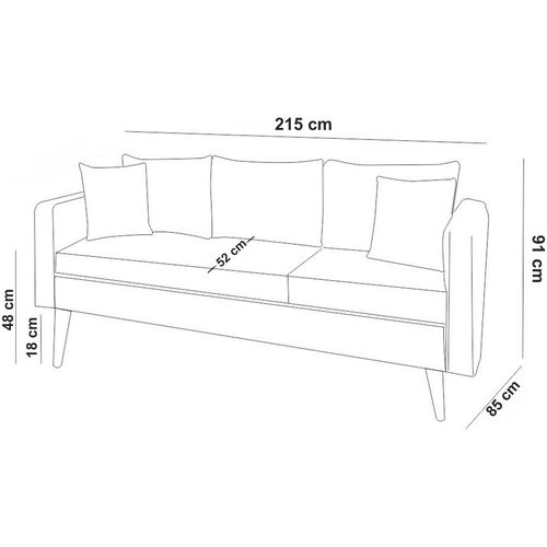 Atelier Del Sofa Garnitura, Sofia-TKM07-0900 slika 8