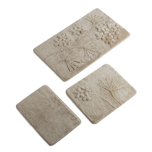 Orkide - Beige Beige Bathmat Set (3 Pieces) slika 2