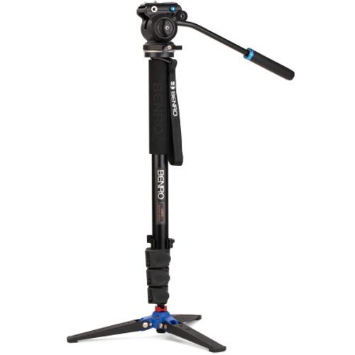 Benro A38F Alu Monopod Kit - Flip Leg Locks, S2PRO glava, 3 noge slika 1