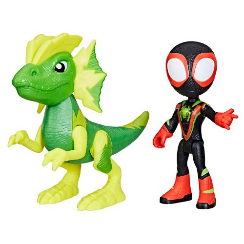 Marvel Spidey and his Amazing Friends Miles Spin Morales & Marvels Electrosaurus figure slika 2