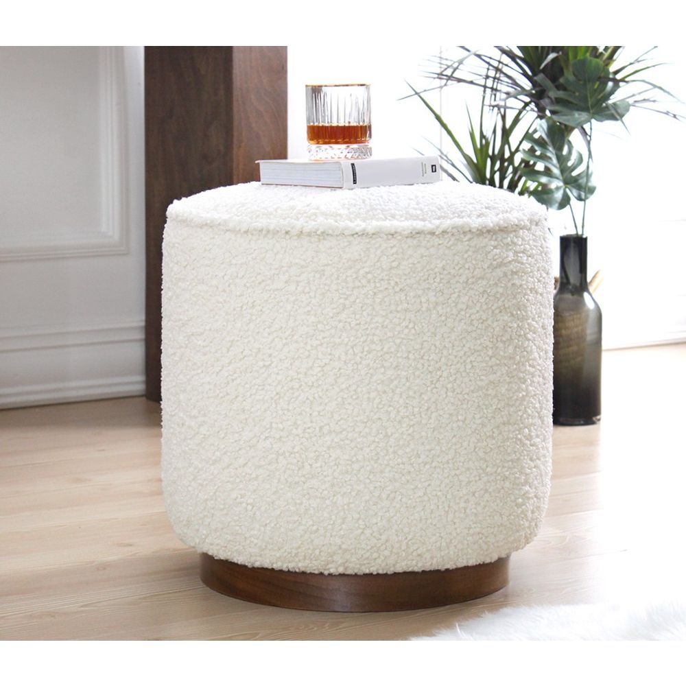 Pouffe Hellin - Bijela boja slika 5
