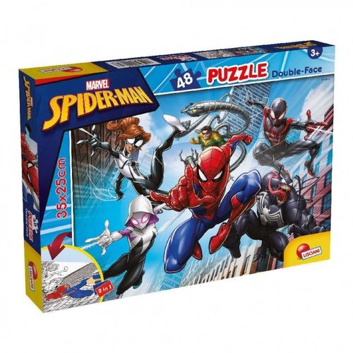 Slagalica Lisciani 48Pcs Marvel Spiderman 2U1 Složi I Oboji 99627 slika 1