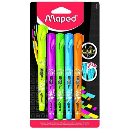 Tekstmarker Maped, Fluo pen, 1-5 mm, 5/1 blister slika 2