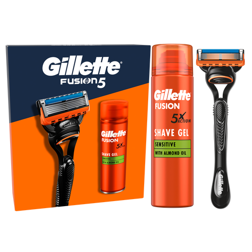 Gillette Fusion sistemski brijač + Fusion Gel 200ml gifting paket slika 2