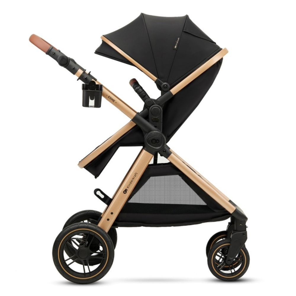 Kinderkraft Kolica za bebe Esme Set 3u1, Pure Black slika 5