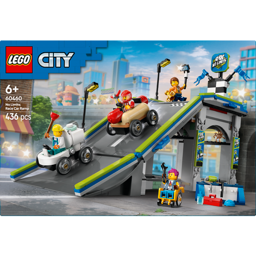 LEGO® CITY 60460 Bez ograničenja: trkalište s rampom za automobile slika 3