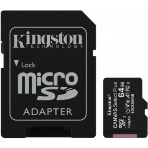 SD CARD 64GB Kingston Canvas Select Plus SDCS2/64GB Class10 slika 1