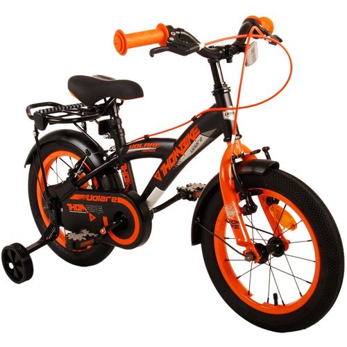 Dječji bicikl s dvije ručne kočnice Volare Thombike 14" crno-narančasti slika 10