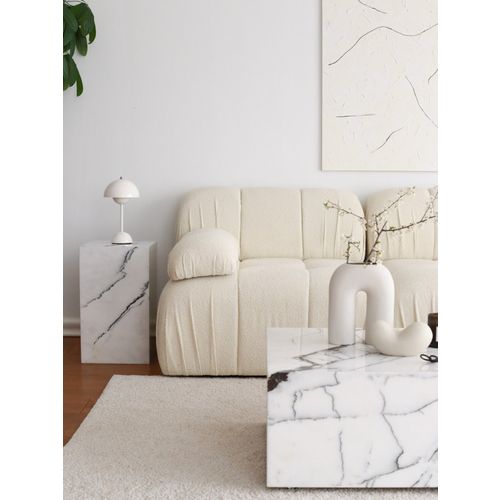 Soli 3 Seater - White White 3-Seat Sofa slika 3