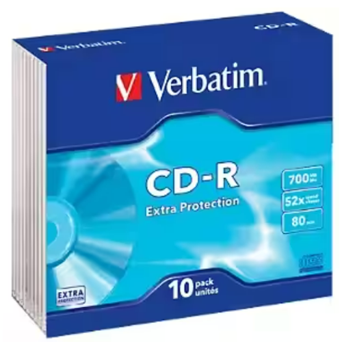 Verbatim CD-R 700MB 52X 10PK (43415) slika 1