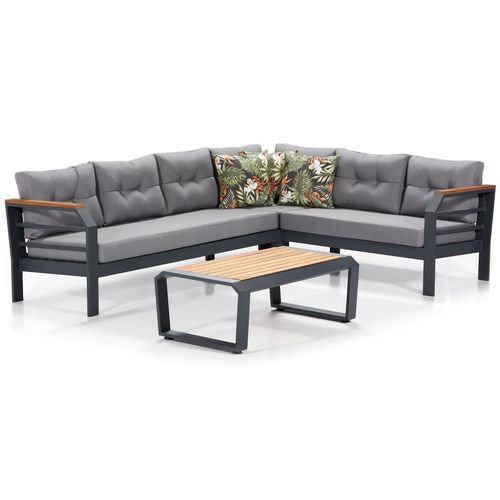 Assento Corner - Grey, Black Grey
Black Garden Lounge Set slika 1