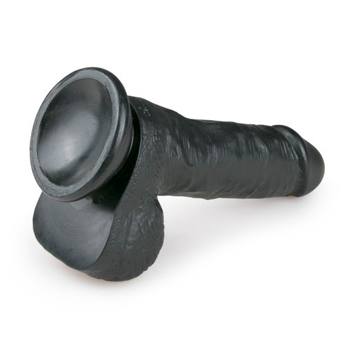 Realističan dildo - 17,5 cm, crni slika 5