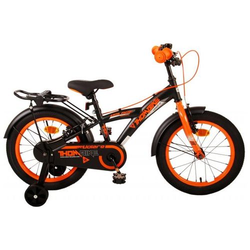 Dječji bicikl Volare Thombike 16" s dvije ručne kočnice crno-narančasti slika 1