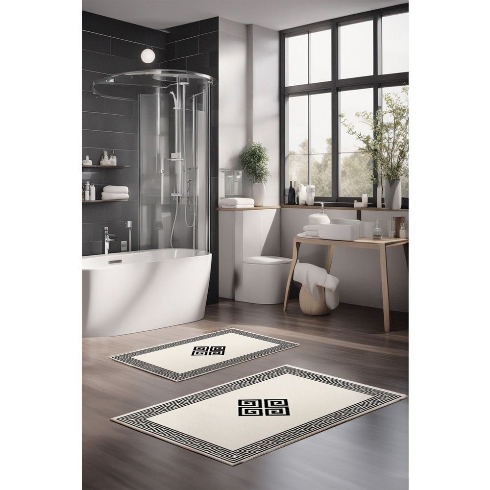 Set prostirki za kupatilo (2 komada) CT-5070, boje: više boja slika 1