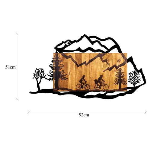 Wallity Drvena zidna dekoracija, Bicycle Riding in Nature 2 slika 7