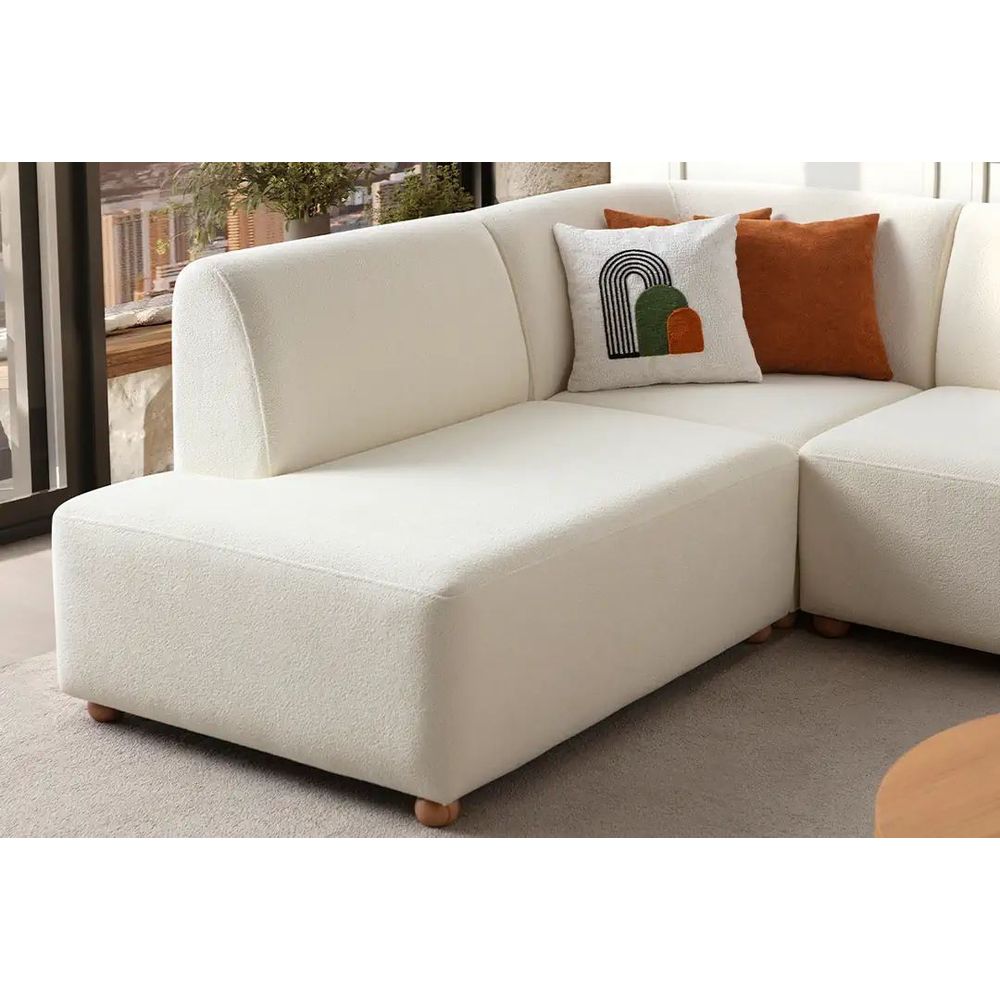 Ugaona Sofa S-Loft Left - bijela slika 7