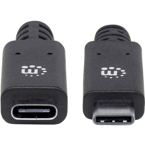 Manhattan USB kabel USB 3.2 gen.2 (USB 3.1 gen.2) USB-C® utikač, USB-C® utičnica 0.50 m crna  355230 slika 2