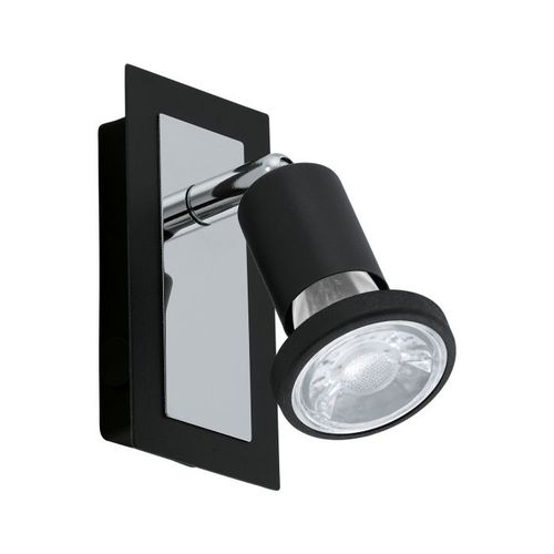 Eglo Sarria spot/1, led, gu10, 1x5w, 400lm, hrom/crna  slika 1